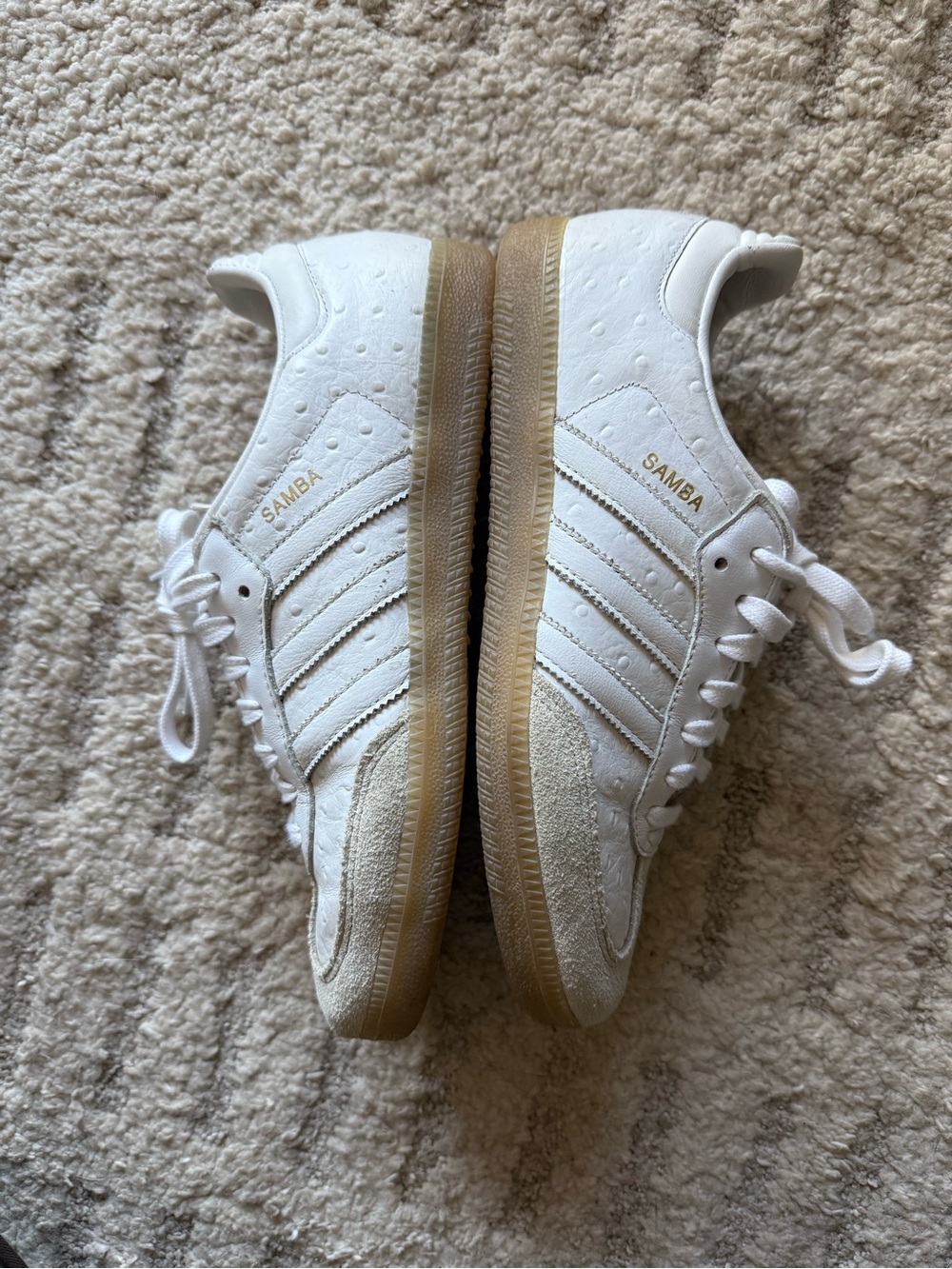 Adidas White Samba Sneakers